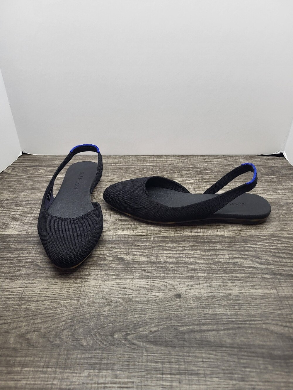 Rothy’s The Almond Slingback Women's Size 5.5 Black Euc